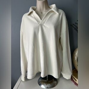 Mondetta Cream Button Down Shirt